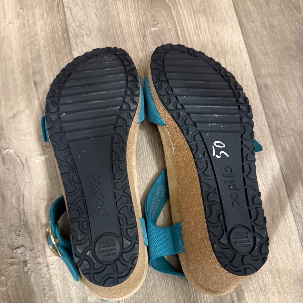 Papillio Turquoise Buckle Sandals - Picture 7 of 7